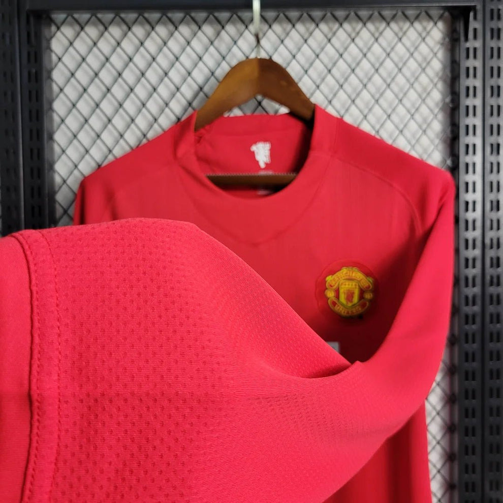 Man United 2007 L/S UCL Home Shirt - JerseyKings