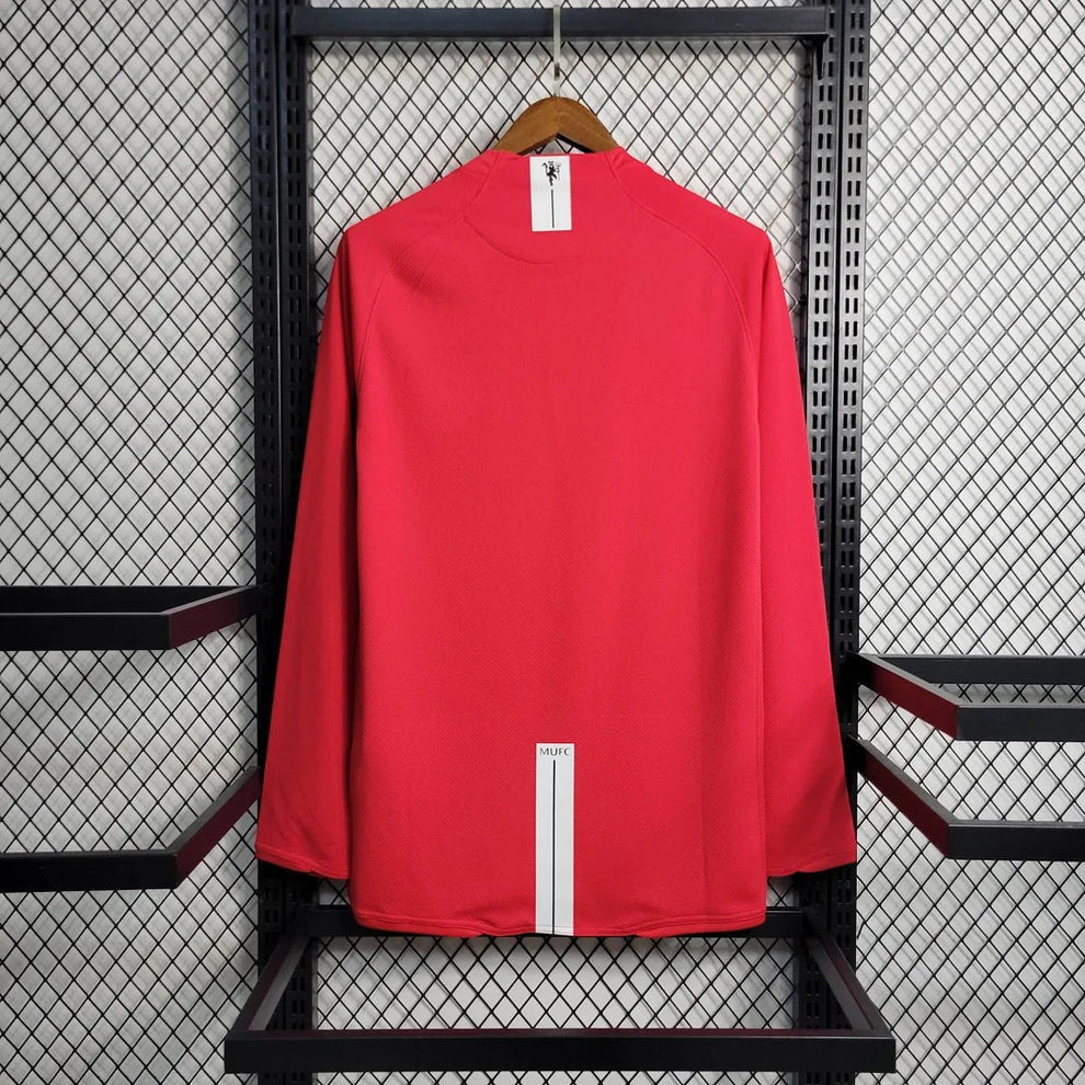 Man United 2007 L/S UCL Home Shirt - JerseyKings